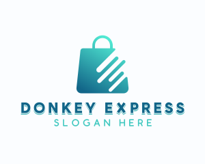 Express Shopping Bag App logo design