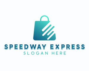 Express Shopping Bag App logo design