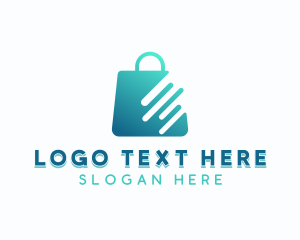 Shopping - Express Shopping Bag App logo design