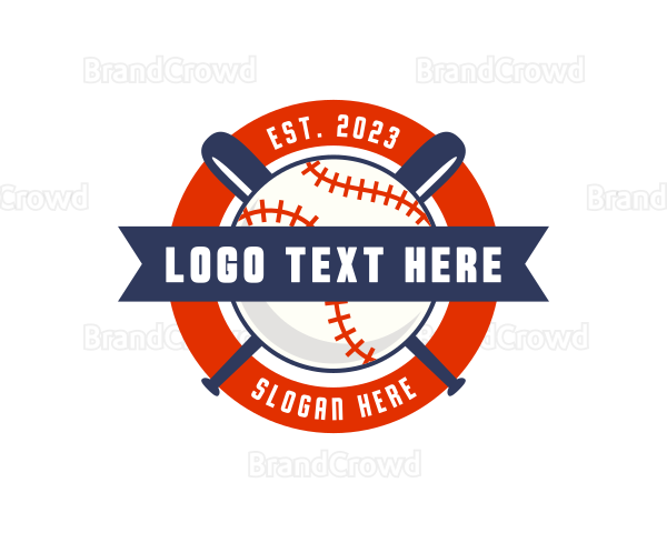 Championship Baseball Bat Logo