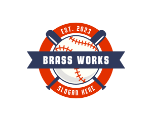 Championship Baseball Bat  logo design