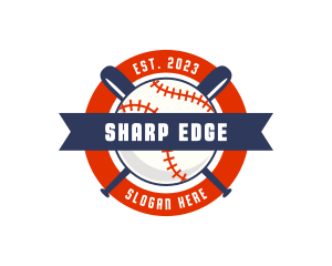 Championship Baseball Bat  logo design