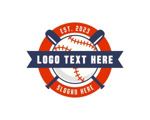 Baseball - Championship Baseball Bat logo design