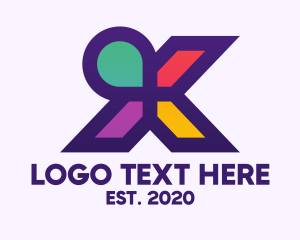 Letter X - Multicolor Letter X logo design