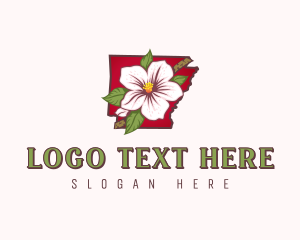 Arkansas Garden Flower Logo