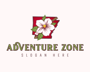 Arkansas Garden Flower logo design