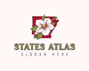 Arkansas Garden Flower logo design