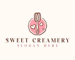 Whisk Baking Sweets logo design