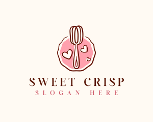 Whisk Baking Sweets logo design