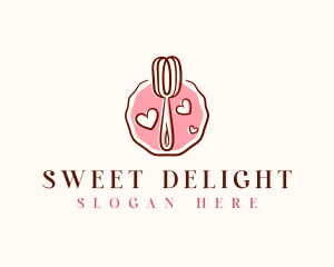 Whisk Baking Sweets logo design