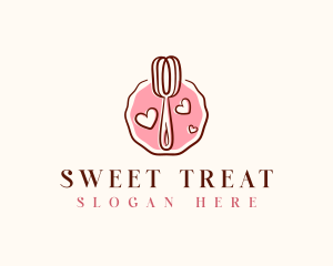 Whisk Baking Sweets logo design