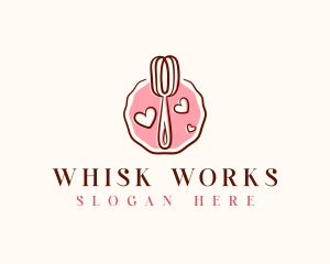 Whisk Baking Sweets logo design