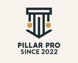 Legal Service Pillar  logo design