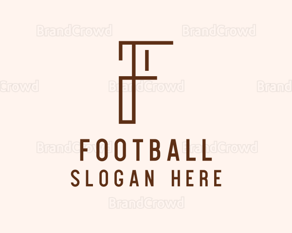 Floor Plan Letter F Logo