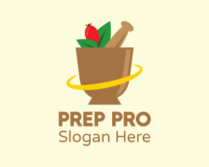 Preparation - Fruit Mortar & Pestle logo design