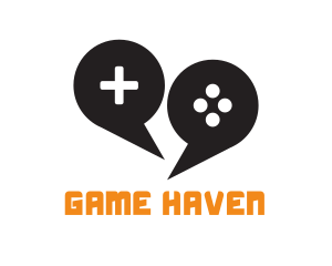 Game Controller Forum Chat logo design