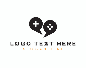 Social - Game Controller Forum Chat logo design