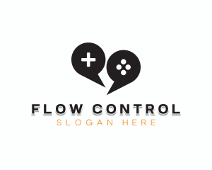 Game Controller Forum Chat logo design