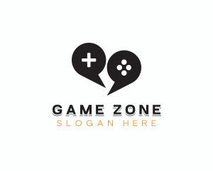 Game Controller Forum Chat logo design