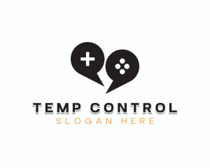 Game Controller Forum Chat logo design