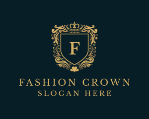 Crown Deluxe Shield logo design