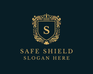 Crown Deluxe Shield logo design