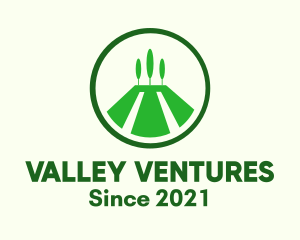 Valley - Green Valley Countryside logo design