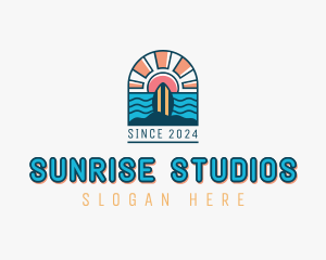 Sunrise Surf Board  logo design