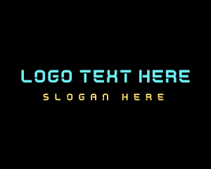 Blue - Modern Tech Digital logo design