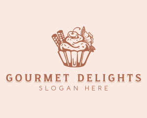 Cherry Cupcake Patisserie logo design