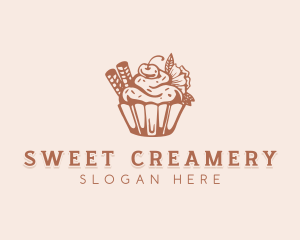 Cherry Cupcake Patisserie logo design