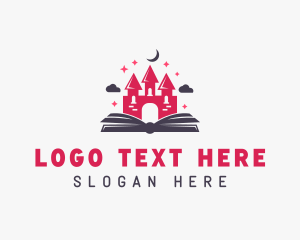 Stars - Castle Book Learning logo design