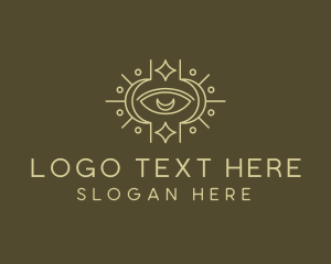 Pagan - Moon Eye Boho logo design