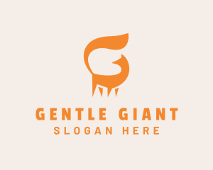 Orange Fox Letter G logo design