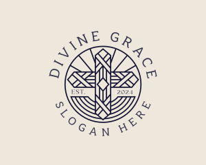 Divine Holy Crucifix  logo design