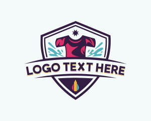 Merchandise - Tee Printing Shield logo design