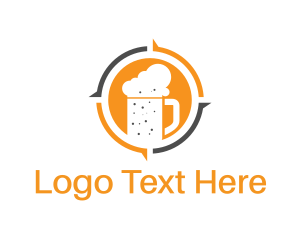 Alcoholic - Beer Foam Mug logo design