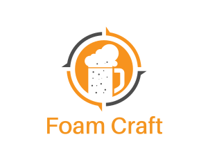Beer Foam Mug logo design