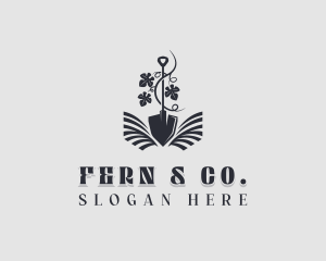 Fern - Plant Garden Shovel logo design