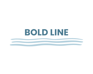 Underline - Wave Underline Wordmark logo design