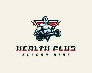 Muscular Fitness Lifter logo design