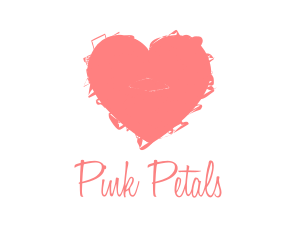 Pink Heart Art Handmade logo design