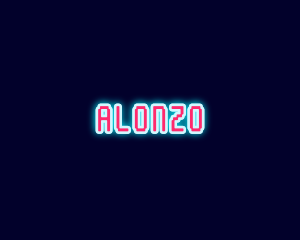 Neon Light Pixel  logo design