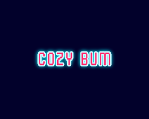 Neon Light Pixel  logo design