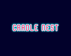 Neon Light Pixel  logo design