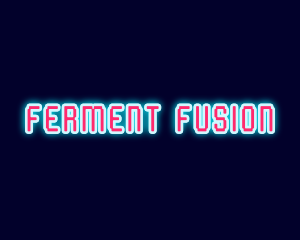 Neon Light Pixel  logo design