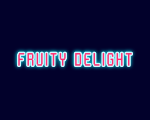 Neon Light Pixel  logo design