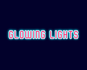 Neon Light Pixel  logo design