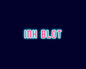 Neon Light Pixel  logo design