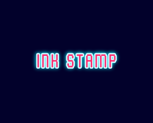 Neon Light Pixel  logo design